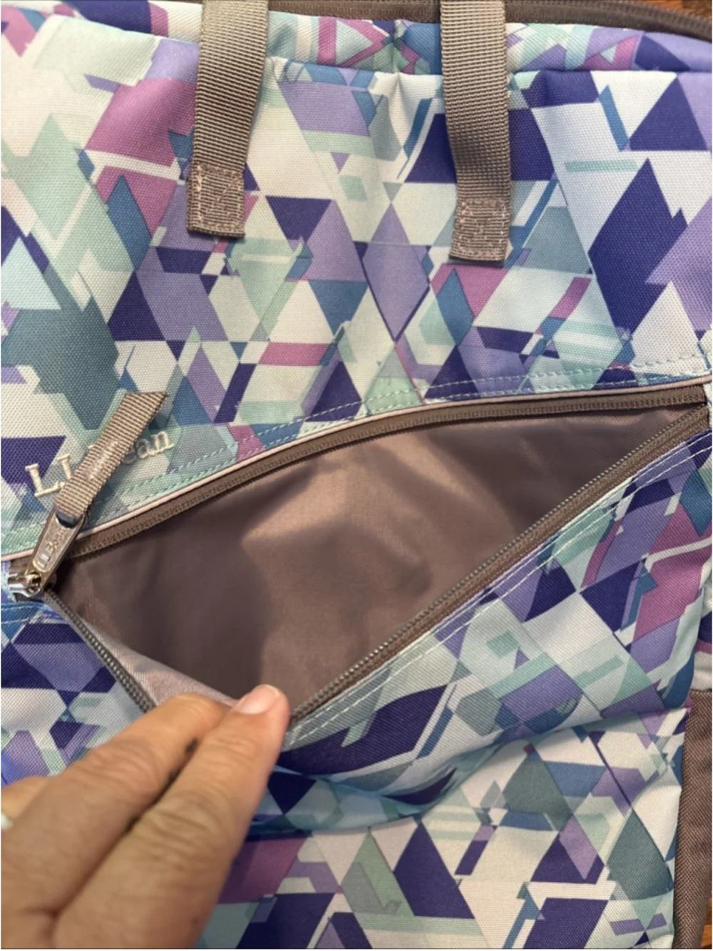 LL Bean Computer Carry Bag #302437 W Outside Pocket